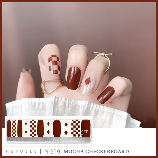 N219 Mocha Checkerboard