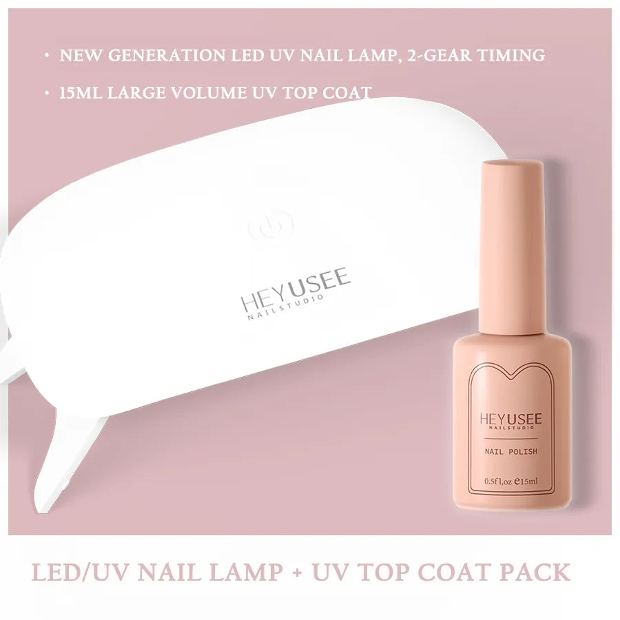 LED/UV Nail Lamp + UV Top Coat Pack