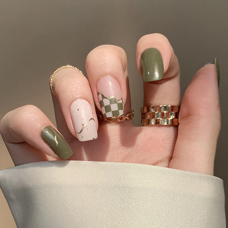 N224 Matcha Checkerboard