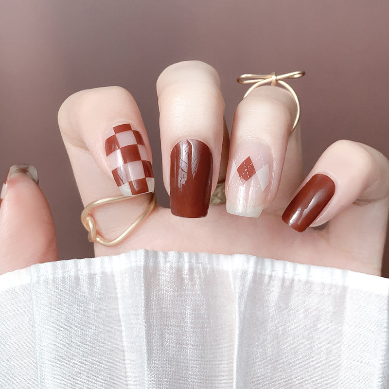 N219 Mocha Checkerboard