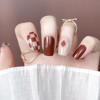 N219 Mocha Checkerboard